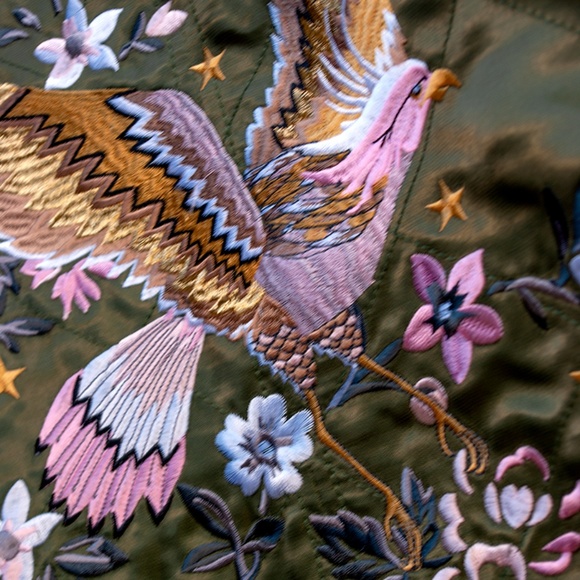 Gap LE Long Quilted Bomber Sz S NWOT - Picture 6 of 7